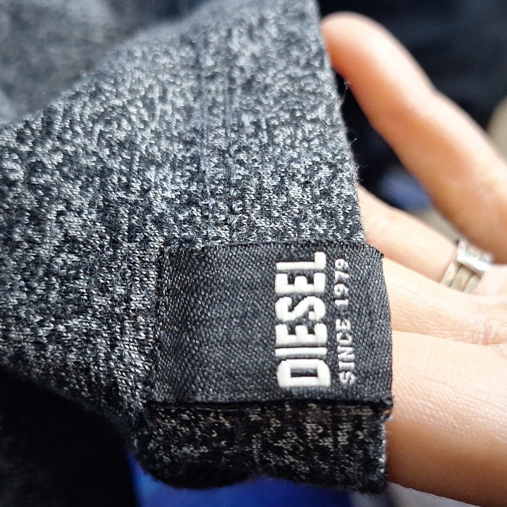 Diesel Black/ Heather Grey Basic Tee - image 5